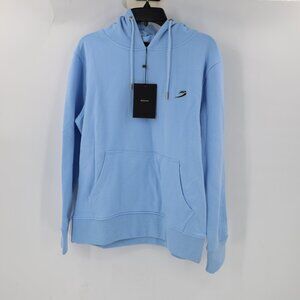 NWT Boxraw sweatshirt Men's Medium Marciano Hoodie Baby Blue Cotton blend pocket